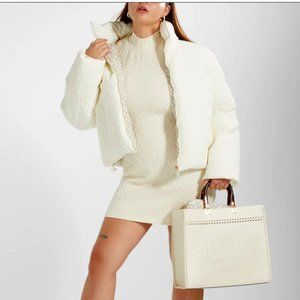 Fendi x Skims CROPPED DOWN JACKET - CONNETICUT (WHITE) SMALL